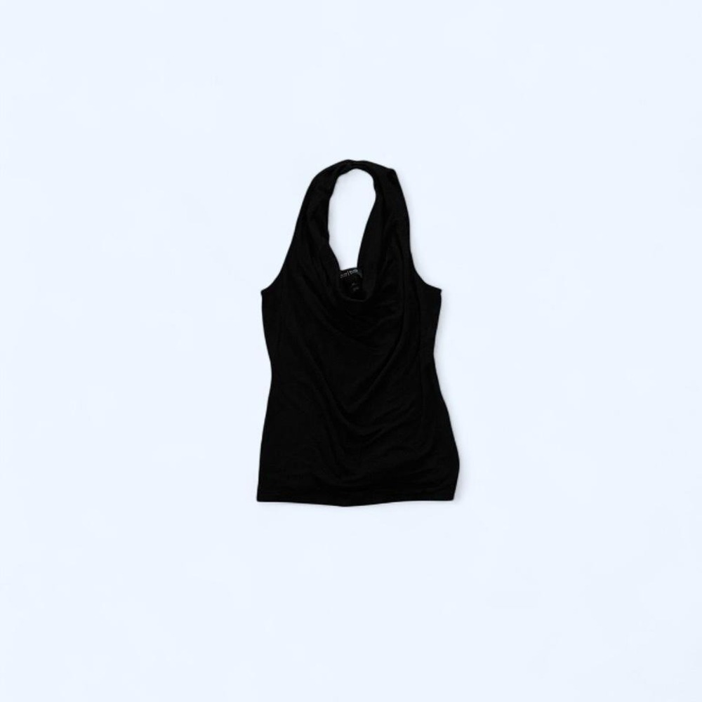 Black halter neck Y2K top size XS by WHBM